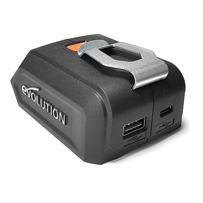 Evolution Cargador Inalámbrico USB A y C para Baterías EXT