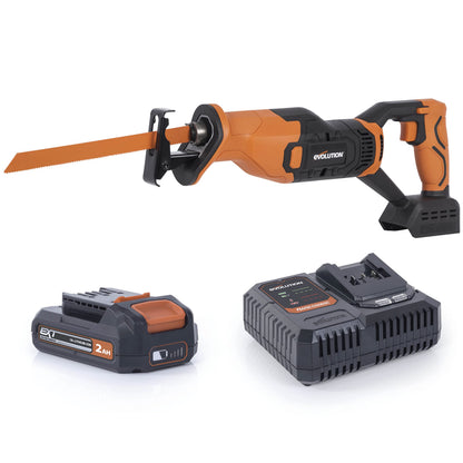 Evolution R150RCP-Li Sierra de Sable Inalámbrica 18V con Hojas