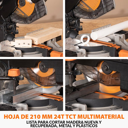 Evolution R210MTS-G2 Sierra de Mesa e Ingletadora 210 mm
